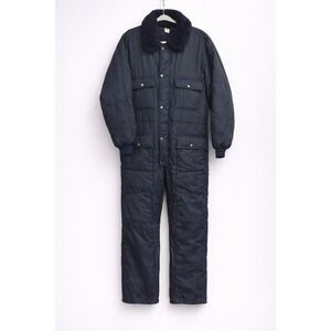 WALLS Insulated Coveralls Mens 2XL Black Quilted Workwear Winter Outdoor Ranch